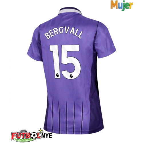 Camiseta Tottenham Hotspur Lucas Bergvall #15 Tercera Equipación para mujer 2026-27 manga corta